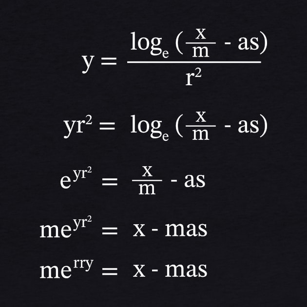 Christmas Math Equation by BuzzBenson